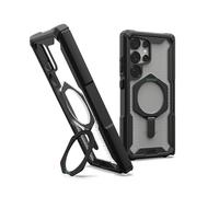 Urban Armor Gear Plasma XTE Samsung Galaxy S25 Ultra Kickstand Case (Designed for Samsung certificada, Funda Compatible con Carga inalámbrica, Funda Puede Abrir) Negro/Transparente