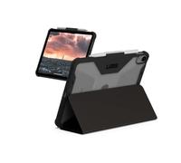 Urban Armor Gear Plyo Case Apple iPad 10.9 Funda (10ª Generación 2022) [Función de Soporte, Apple Pencil Soporte, Wake/Sleep, Resistente a caídas y Golpes] Negro/Ice (Transparente)