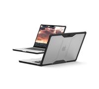 URBAN ARMOR GEAR Plyo Case para Apple MacBook Air 15" Pulgadas (M2-2023) Funda [Resistente a caídas según el estándar Militar, Rejillas de ventilación integradas] Ice/Negro (Transparente)