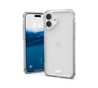 URBAN ARMOR GEAR Plyo Casecompatible con la funda Apple iPhone 16 Plus (funda compatible con carga inalámbrica, esquinas air-soft a prueba de caídas, borde elevado) hielo (transparente)