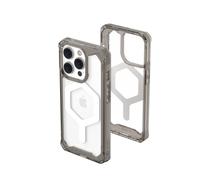 Urban Armor Gear Plyo Funda Compatible Apple iPhone 14 Pro [Carga inalámbrica/magnética Compatible, Air-Soft Esquinas, Borde Elevado] Ash (Gris Transparente), Gray