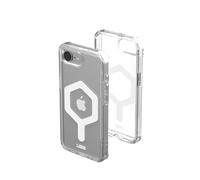 Urban Armor Gear Plyo MS Case Compatible Apple iPhone 16e Funda (Carga inalámbrica/magnética Compatible, Air-Soft Esquinas Resistentes a caídas) Ice (Transparente) / Blanco