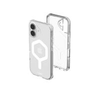 Urban Armor Gear Plyo MS Case Compatible con Apple iPhone 17 Funda (Carga inalámbrica/magnética, Air-Soft Esquinas, Borde Elevado) Ice (Transparent) / White