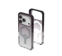 Urban Armor Gear Plyo MS Case Compatible con Apple iPhone 17 Pro Funda (Carga inalámbrica/magnética, Air-Soft Esquinas, Borde Elevado) Negro/Transparente/Ombre