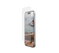 URBAN ARMOR GEAR Protector de pantalla de cristal templado Apple iPhone 16 Pro (Doble cristal templado, Anti-huellas, Incluye kit de montaje, Ultra claro)