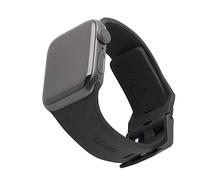 Urban Armor Gear Scout brazalete para Apple Watch 38mm / 40mm [Serie 5 / Serie 4 / Serie 3 / Serie 2 / Serie 1, correa de sustitución de silicona blanda, cierre de acero] - negro (191498114040)