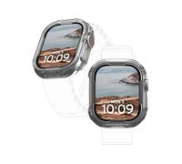 URBAN ARMOR GEAR UAG - Funda rígida compatible con Apple Watch de 49 mm, iWatch Series Ultra 2/Ultra Scout, transparente, resistente y transparente, de grado militar, a prueba de caídas, a presión