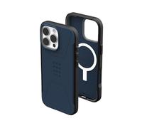 Urban Armor Gear Civilian MS Compatible con la Funda Apple iPhone 16 Pro MAX (Carga inalámbrica/magnética Compatible, Funda Resistente a caídas, Borde levantado) Mallard (Azul)