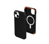 Urban Armor Gear UAG Civilian Case Compatible Apple iPhone 14 / iPhone 13 [Carga inalámbrica/magnética Compatible, Resistente a los Golpes, Borde Elevado] Negro