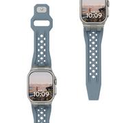 URBAN ARMOR GEAR UAG - Correa de repuesto para Apple Watch de 49/46/45/44 mm, Monarch, iWatch Series Ultra 2/Ultra/4-10/SE/SE 2, correa deportiva de repuesto transpirable, color azul nube/titanio