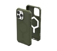 Urban Armor Gear Funda Essential Armor MS Compatible con la Funda Apple iPhone 16 Pro MAX (50% Material Reciclado, Carga inalámbrica/magnética optimizada, 4,6m protección) Verde Oliva