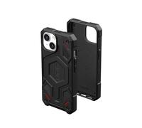 Urban Armor Gear Monarch Pro Custodia protettiva compatibile con Apple iPhone 15 Plus [Compatibile con ricarica Wireless/ricarica magnetica, protezione a 5 strati] Kevlar Nero