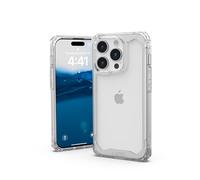 URBAN ARMOR GEAR Plyo Funda compatible con Apple iPhone 15 Pro [Cubierta compatible con carga inalámbrica, Air-Soft esquinas, borde levantado] ice (transparente)