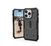Urban Armor Gear Pathfinder Funda Compatible con Apple iPhone 15 Pro [Carga inalámbrica/magnética Compatible, Protección contra caídas estándar Militar] Plata