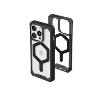 Urban Armor Gear UAG Funda Compatible con iPhone 15 Pro Funda de 6,1 Pulgadas Plyo Negro/Negro Imán Integrado Compatible con MagSafe Charging Rugged Antiamarillez Transparente