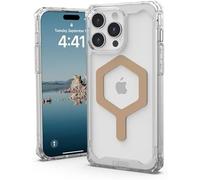UAG Funda iPhone 15 Pro Max 6.7" - MagSafe integrado, antiamarilleamiento Plyo Ice/Dorado