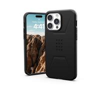 Urban Armor Gear UAG - Funda compatible con iPhone 15 Pro Max de 6.7 pulgadas, color negro civil, imán integrado, compatible con carga MagSafe, funda protectora resistente de grado militar a prueba de