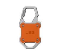 URBAN ARMOR GEAR UAG - Funda para AirTag de 1ª/2ª generación con abridor de botellas integrado, funda rígida con bloqueo para AirTag, mosquetón de bloqueo duradero para llaves, equipaje y bolsos