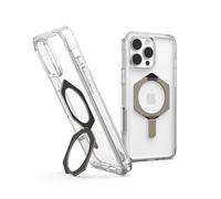 URBAN ARMOR GEAR UAG - Funda Plyo XTE para iPhone 16 Pro Max de 6.9”, compatible con carga MagSafe y soporte, resistente, antiamarilleamiento, grado MIL, transparente/titanio