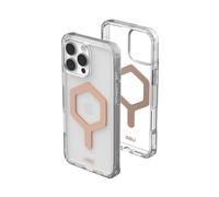 Urban Armor Gear Funda Plyo MS Compatible con Apple iPhone 16 Pro MAX (Carga inalámbrica/magnética Compatible, Esquinas Air-Soft Resistentes a Las caídas, Borde Elevado) Ice/Rose Gold