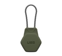 URBAN ARMOR GEAR UAG - Funda rígida para AirTag Civilian con cable de alambre para llaves, equipaje y bolsas, funda protectora antipérdida ultra segura para GPS, color verde oliva