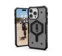 URBAN ARMOR GEAR UAG - Funda [versión actualizada] Compatible con iPhone 15 Pro MAX de 6.7 Pulgadas, Pathfinder Ceniza Transparente/imán Integrado Negro, Compatible con MagSafe Charge, Funda