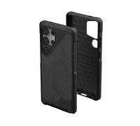 URBAN ARMOR GEAR UAG Metropolis LT - Carcasa Samsung Galaxy S25 Ultra, 6.9 pulgadas, compatible carga magnética, resiste impactos, prueba protección contra caídas grado militar, color negro topografía