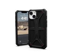 Urban Armor Gear UAG Monarch Funda Protectora Compatible Apple iPhone 14 / iPhone 13 [Carga inalámbrica Compatible, protección Militar estándar de 5 Capas, Borde Elevado] Negro/Kevlar