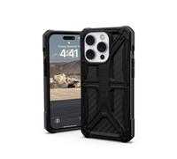 Urban Armor Gear UAG Monarch Funda Protectora Compatible Apple iPhone 14 Pro [Carga inalámbrica Compatible, protección Militar estándar de 5 Capas, Borde Elevado] Negro/Carbon