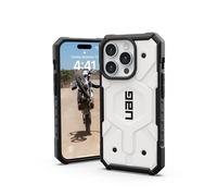 URBAN ARMOR GEAR UAG Pathfinder - Funda compatible con iPhone 15 Pro de 6.1 pulgadas, color blanco, imán integrado, compatible con carga MagSafe, funda protectora resistente de grado militar a prueba