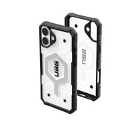 Urban Armor Gear Funda Pathfinder MS Compatible con Apple iPhone 16 Plus (Carga inalámbrica/magnética Compatible, protección contra caídas según Norma Militar) Hielo (Transparente)