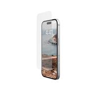 URBAN ARMOR GEAR Protector de pantalla de cristal templado Apple iPhone 16 (Doble cristal templado, Antihuellas, Incluye kit de montaje, Ultra claro)