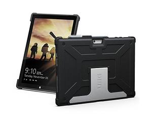 Urban Armor Gear UAG-SFPRO4-BLK-VP - Funda trasera con stand para surface Pro 4, negro