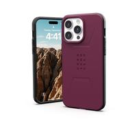 URBAN ARMOR GEAR UAG [versión actualizada] Funda Compatible con iPhone 15 Pro MAX de 6.7 Pulgadas, Color Burdeos Civil, imán Integrado, Compatible con MagSafe, Funda Protectora Resistente de Grado