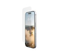 URBAN ARMOR GEAR ULTRA Protector de pantalla de cristal templado "Schott" Apple iPhone 16 Pro (2,5 metros Protección, Antihuellas, Incl. kit de montaje, Ultra Transparente)