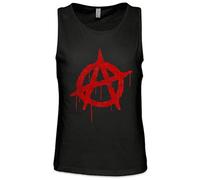 Urban Backwoods Anarchy A Vintage Logo Hombre Camiseta Sin Mangas Men Tank Top Negro Talla M