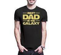 Urban Backwoods Best Dad In The Galaxy - Camiseta para hombre, Negro , XS-5XL