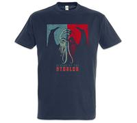 Urban Backwoods Beware of The Cthulhu Camiseta De Hombre T-Shirt Azul Talla XL