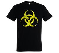 Urban Backwoods Black Biohazard Vintage Symbol Camiseta De Hombre T-Shirt Negro Talla L