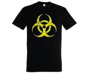 Urban Backwoods Black Biohazard Vintage Symbol Camiseta De Hombre T-Shirt Negro Talla L