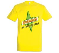 Urban Backwoods Brawndo Camiseta De Hombre T-Shirt Amarillo Talla 2XL