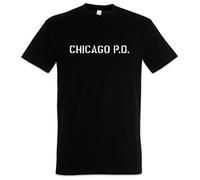Urban Backwoods Chicago P.D. Camiseta De Hombre T-Shirt Negro Talla L