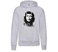 Urban Backwoods Classic Che Guevara Portrait I Hoodie Sudadera con Capucha Sweatshirt Gris Talla M