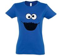Urban Backwoods Cookie Monster Mujer Girlie Women T-Shirt - Monstruo Puppet Sesame Monster Place Sesamstraße de Las Galletas Ernie TV USA Street Tamaños XS - 2XL