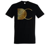 Urban Backwoods DC Sign Camiseta De Hombre T-Shirt Negro Talla XL