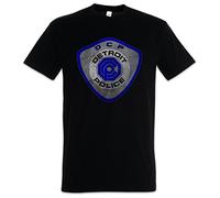 Urban Backwoods Detroit Police Omnicorp Logo Camiseta De Hombre T-Shirt Negro Talla M