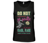 Urban Backwoods Do Not Go Gentle Hombre Camiseta Sin Mangas Men Tank Top Negro Talla XL