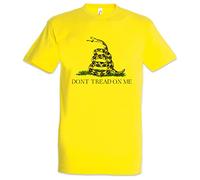 Urban Backwoods Don't Tread On Me II Camiseta De Hombre T-Shirt Amarillo Talla XL