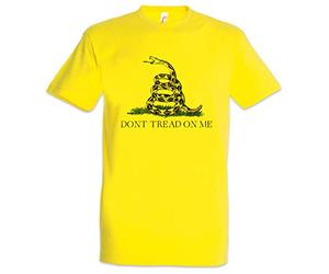 Urban Backwoods Don't Tread On Me II Camiseta De Hombre T-Shirt Amarillo Talla XL