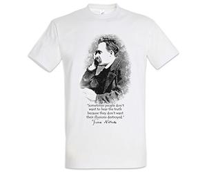 Urban Backwoods Friedrich Nietzsche Illusions Camiseta De Hombre T-Shirt Blanco Talla M